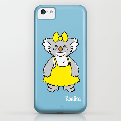 Protect your iPhone 5c with a unique Society6 phone case featuring wrap around art designed by artists from around the world.
Our Slim Cases are constructed as a one-piece, impact resistant, flexible plastic hard case with an extremely slim profile. Simply snap the case onto your phone for solid protection and direct access to all device features.
Koalita™ is a character and a registered trademark by Fabio Edoardo Natale Frau - copyright © 2004-2014 All Rights Reserved.
