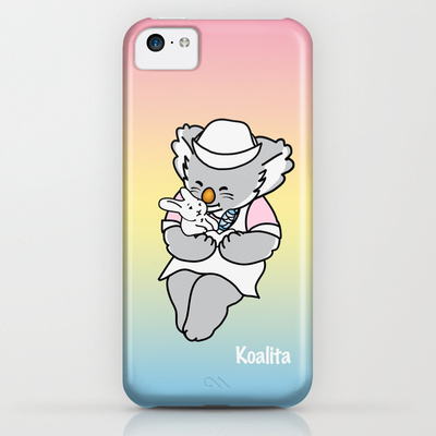 Protect your iPhone 5c with a unique Society6 phone case featuring wrap around art designed by artists from around the world.
Our Slim Cases are constructed as a one-piece, impact resistant, flexible plastic hard case with an extremely slim profile. Simply snap the case onto your phone for solid protection and direct access to all device features.
Koalita™ is a character and a registered trademark by Fabio Edoardo Natale Frau - copyright © 2004-2014 All Rights Reserved.