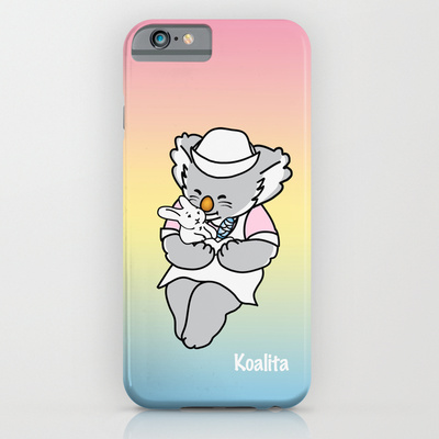 Protect your iPhone 6 with a unique Society6 phone case featuring wrap around art designed by artists from around the world.
Our Slim Cases are constructed as a one-piece, impact resistant, flexible plastic hard case with an extremely slim profile. Simply snap the case onto your phone for solid protection and direct access to all device features.
Koalita™ is a character and a registered trademark by Fabio Edoardo Natale Frau - copyright © 2004-2014 All Rights Reserved.