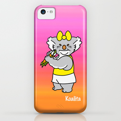 Protect your iPhone 5c with a unique Society6 phone case featuring wrap around art designed by artists from around the world.
Our Slim Cases are constructed as a one-piece, impact resistant, flexible plastic hard case with an extremely slim profile. Simply snap the case onto your phone for solid protection and direct access to all device features.
Koalita™ is a character and a registered trademark by Fabio Edoardo Natale Frau - copyright © 2004-2014 All Rights Reserved.