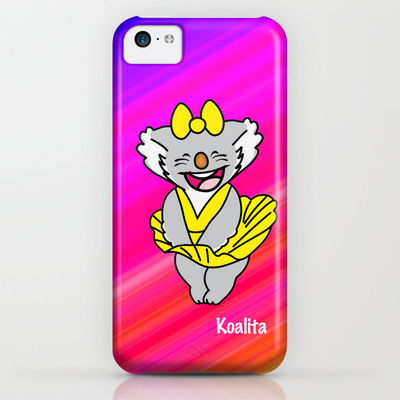 Protect your iPhone 5c with a unique Society6 phone case featuring wrap around art designed by artists from around the world.
Our Slim Cases are constructed as a one-piece, impact resistant, flexible plastic hard case with an extremely slim profile. Simply snap the case onto your phone for solid protection and direct access to all device features.
Koalita™ is a character and a registered trademark by Fabio Edoardo Natale Frau - copyright © 2004-2014 All Rights Reserved.