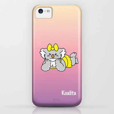 Protect your iPhone 5c with a unique Society6 phone case featuring wrap around art designed by artists from around the world.
Our Slim Cases are constructed as a one-piece, impact resistant, flexible plastic hard case with an extremely slim profile. Simply snap the case onto your phone for solid protection and direct access to all device features.
Koalita™ is a character and a registered trademark by Fabio Edoardo Natale Frau - copyright © 2004-2014 All Rights Reserved.