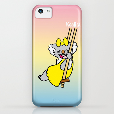 Protect your iPhone 5c with a unique Society6 phone case featuring wrap around art designed by artists from around the world.
Our Slim Cases are constructed as a one-piece, impact resistant, flexible plastic hard case with an extremely slim profile. Simply snap the case onto your phone for solid protection and direct access to all device features.
Koalita™ is a character and a registered trademark by Fabio Edoardo Natale Frau - copyright © 2004-2014 All Rights Reserved.
