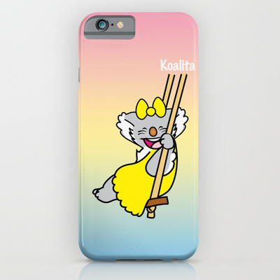 Protect your iPhone 6 with a unique Society6 phone case featuring wrap around art designed by artists from around the world.
Our Slim Cases are constructed as a one-piece, impact resistant, flexible plastic hard case with an extremely slim profile. Simply snap the case onto your phone for solid protection and direct access to all device features.
Koalita™ is a character and a registered trademark by Fabio Edoardo Natale Frau - copyright © 2004-2014 All Rights Reserved.