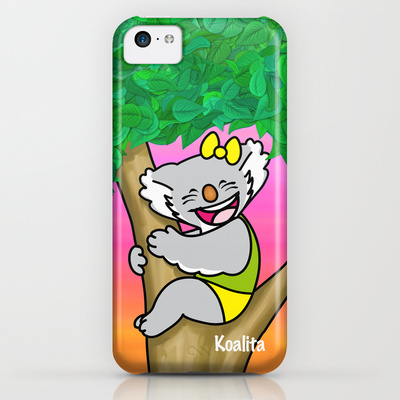 Protect your iPhone 5c with a unique Society6 phone case featuring wrap around art designed by artists from around the world.
Our Slim Cases are constructed as a one-piece, impact resistant, flexible plastic hard case with an extremely slim profile. Simply snap the case onto your phone for solid protection and direct access to all device features.
Koalita™ is a character and a registered trademark by Fabio Edoardo Natale Frau - copyright © 2004-2014 All Rights Reserved.