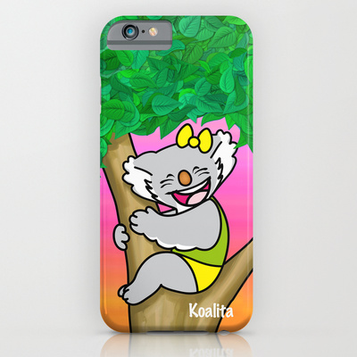Protect your iPhone 6 with a unique Society6 phone case featuring wrap around art designed by artists from around the world.
Our Slim Cases are constructed as a one-piece, impact resistant, flexible plastic hard case with an extremely slim profile. Simply snap the case onto your phone for solid protection and direct access to all device features.
Koalita™ is a character and a registered trademark by Fabio Edoardo Natale Frau - copyright © 2004-2014 All Rights Reserved.