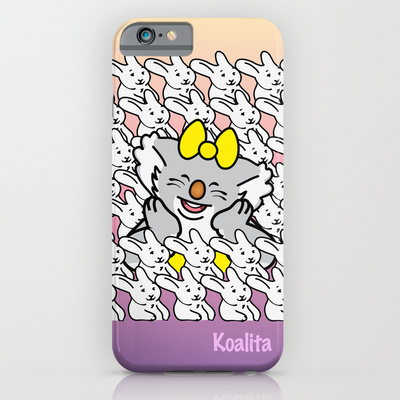 Protect your iPhone 6 with a unique Society6 phone case featuring wrap around art designed by artists from around the world.
Our Slim Cases are constructed as a one-piece, impact resistant, flexible plastic hard case with an extremely slim profile. Simply snap the case onto your phone for solid protection and direct access to all device features.
Koalita™ is a character and a registered trademark by Fabio Edoardo Natale Frau - copyright © 2004-2014 All Rights Reserved.